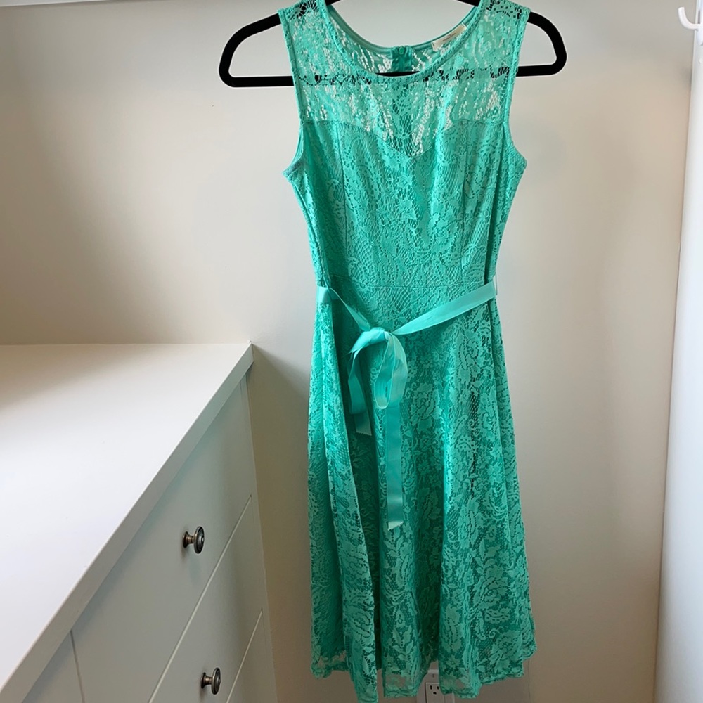 Beautiful Lace Green Dress